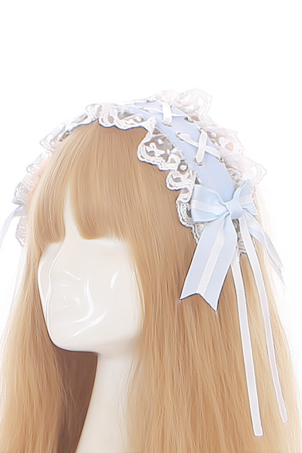 アクアレースジャージドレス+ショートパンツ+ヘッドバンド