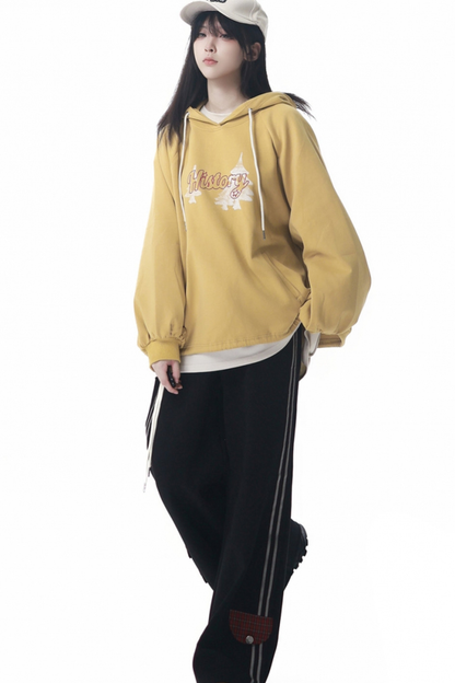 クリーミージャケット+Tシャツ+フードスウェット+スウェットパンツ