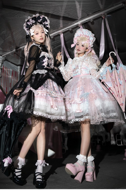 【予約商品】ペガサスガーデンチュールカーテンバードケージサスドレス＋ボンネット