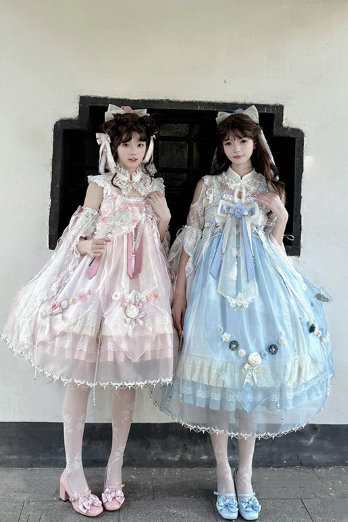 Fairy Floral China Tulle Ribbon Dress