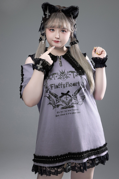 Witch Apprentice Subculture T-shirt Dress + Suspender Apron