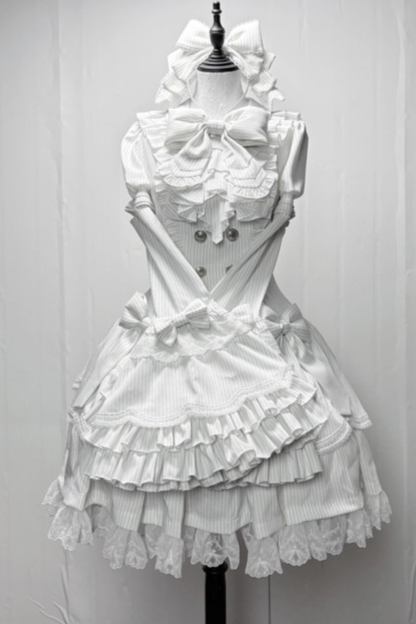 Dark Gothic Dress + Sleeves + Headband