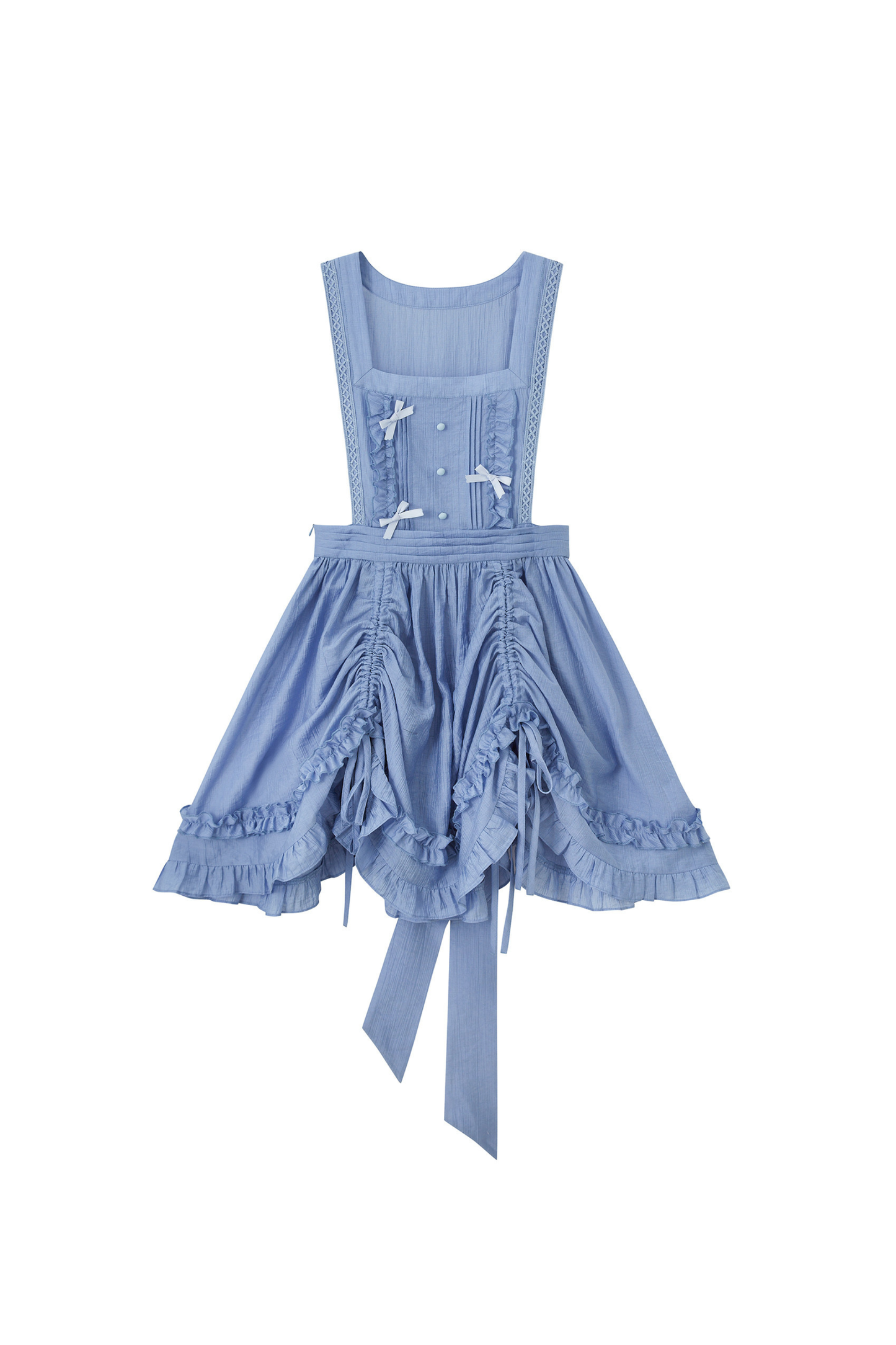 Vestido de tirantes claro de mañana + top + falda + accesorios