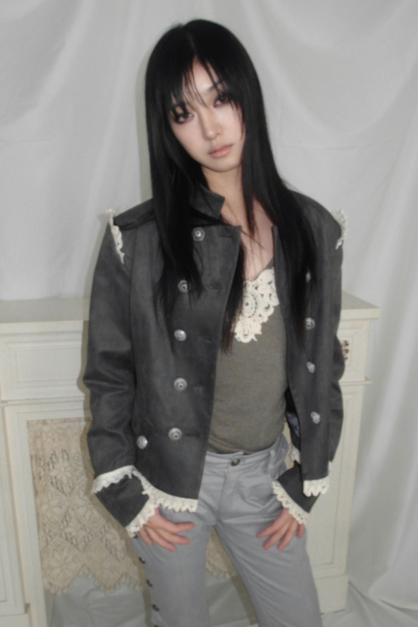 Medieval Suede Courtly Jacket Coat