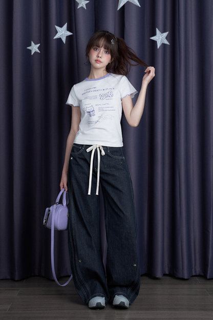 キュートブラーラーリボンTシャツ