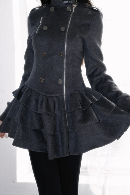 ゴシックフリルティアードドレス