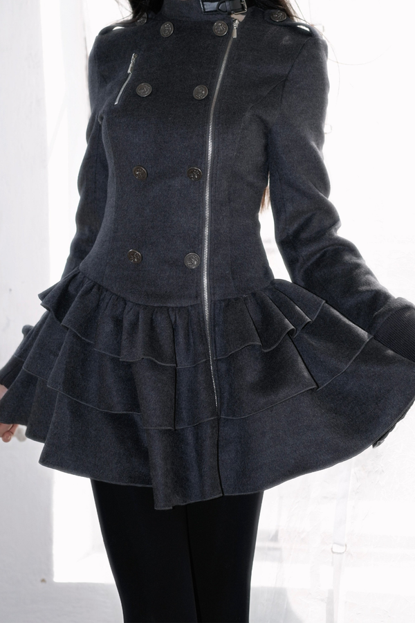 ゴシックフリルティアードドレス