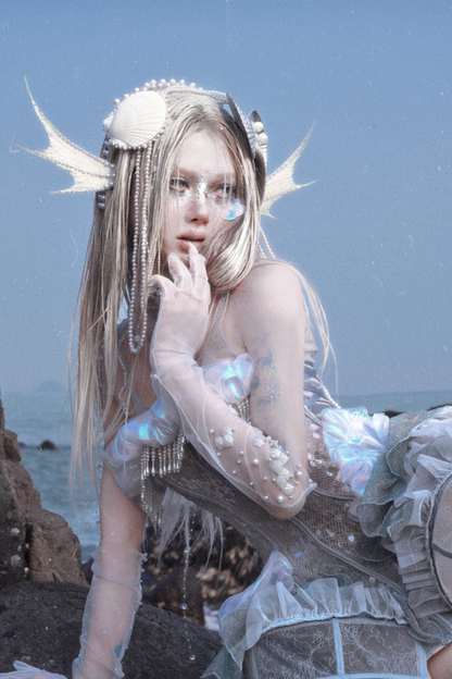 [Reservations] Heavy Duty Sequined Herringbone Jellyfish Beach Dress