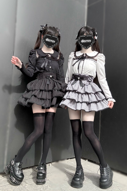 ダークレーストップス+スカート