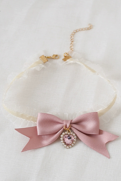 Girly Pink Ruffle Lolita Accessories