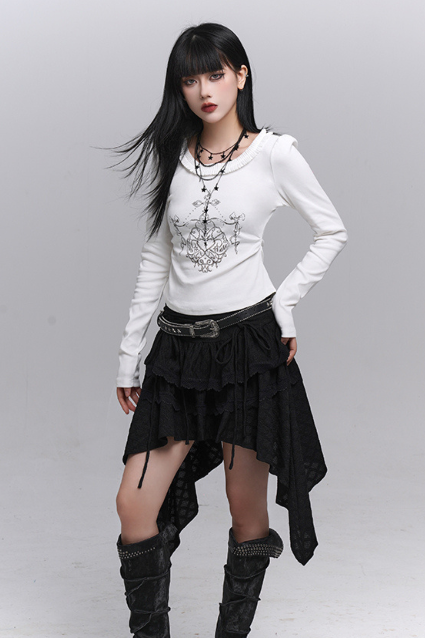 ゴーストガールアシメスカート