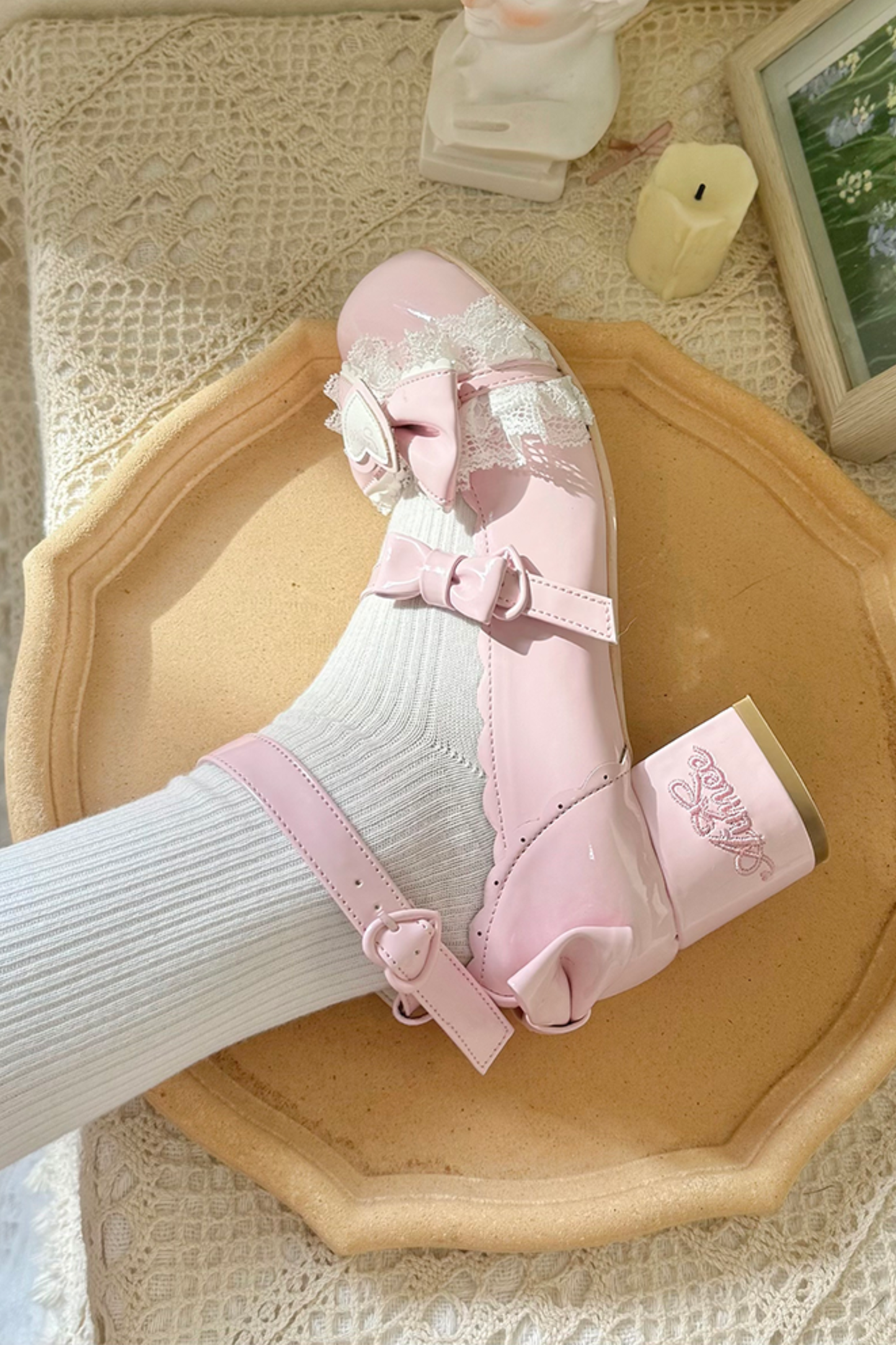 レースリボンロリータシューズ