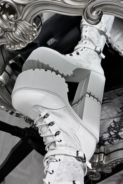 【4月4日予約締切】レースゴシックスエードレースアップブーツ