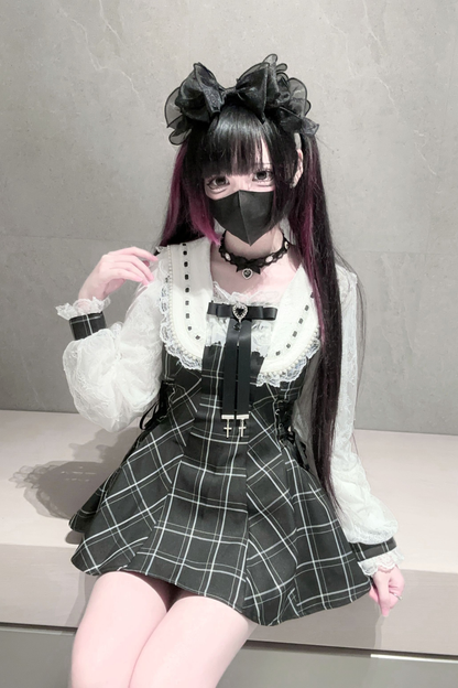 Mine ribbon flared top + shorts