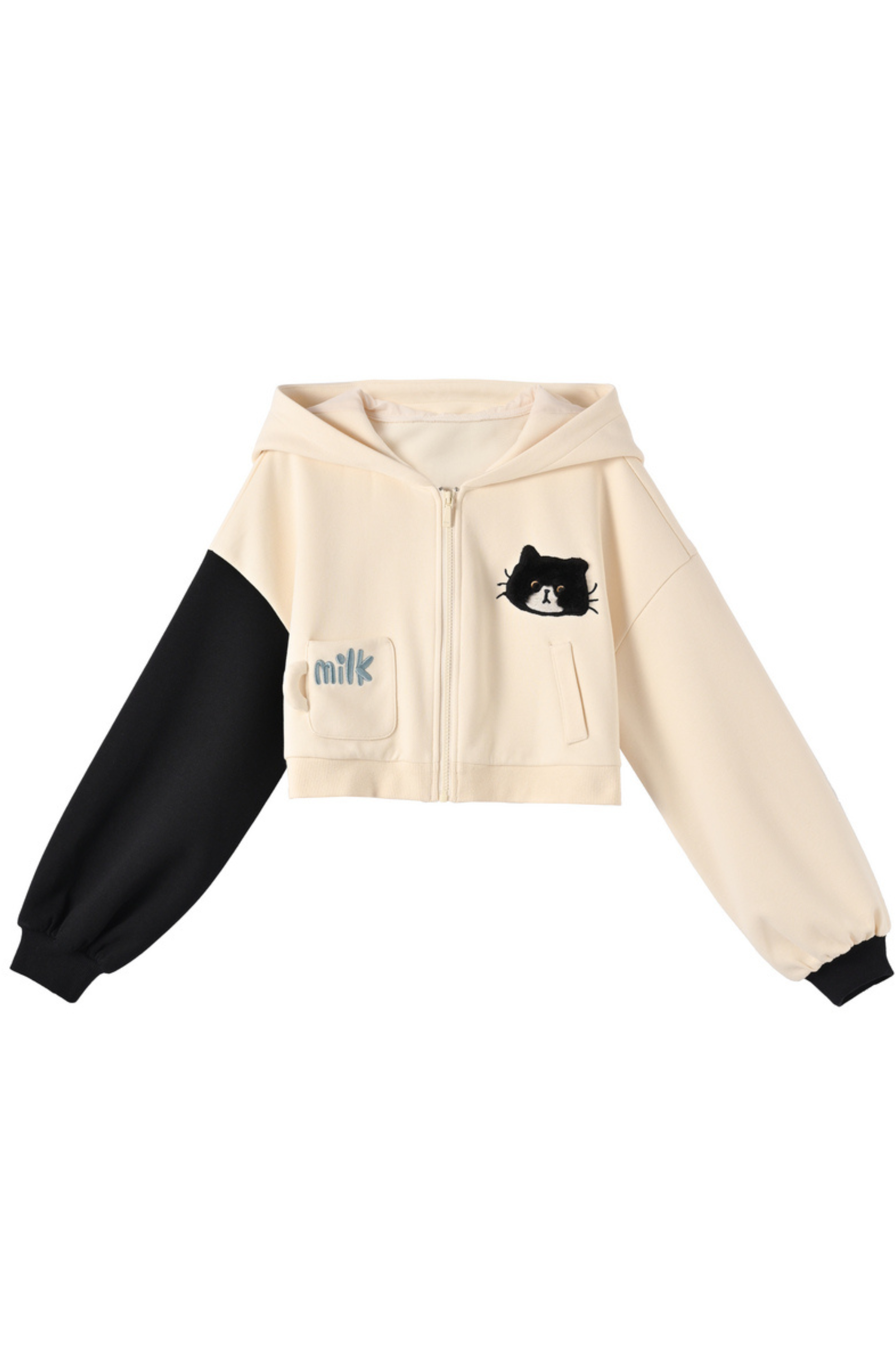 CFIERCE 短丈猫耳パーカー ネコ耳フリルZIPパーカー | VOLCAN&APHRODITE