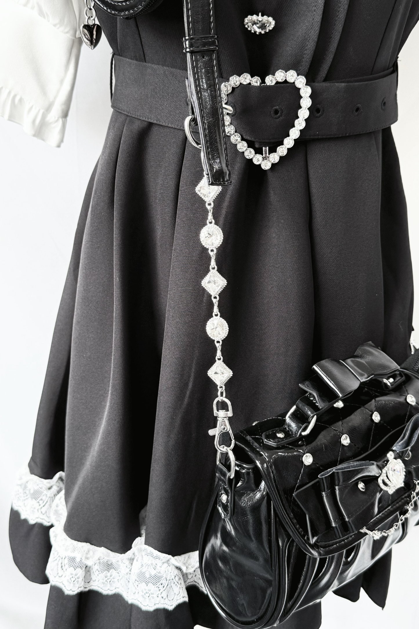 バッグラインストーンエレガントショルダーバッグ