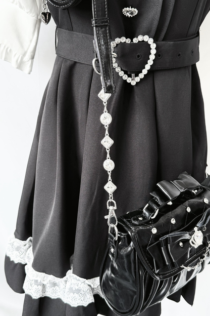 バッグラインストーンエレガントショルダーバッグ