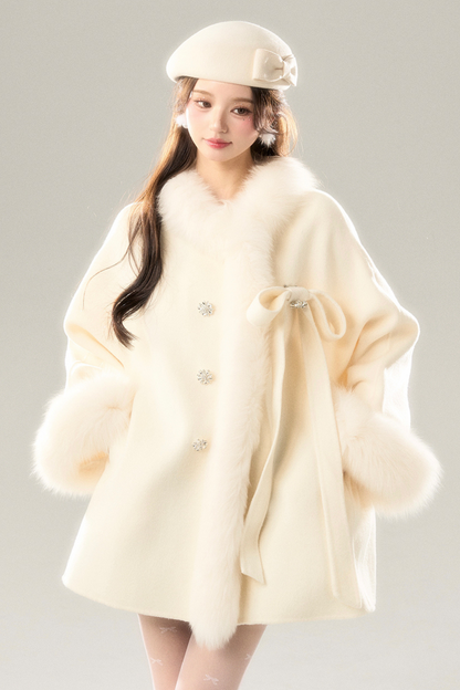 Fox Fur Sweet Bow Coat