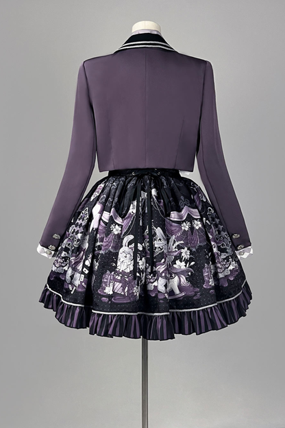 ナイトアリスマジックシアターロリータスカート+シャツ+ショートジャケット