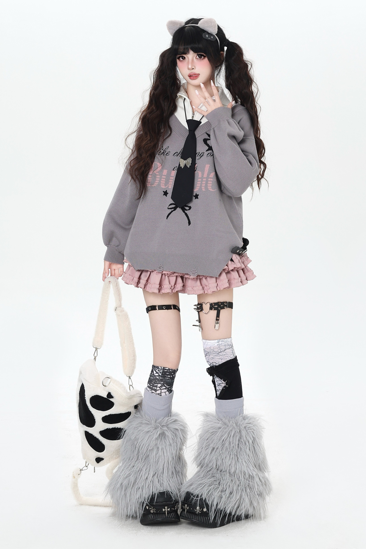 ハートビートカレッジルーズニット