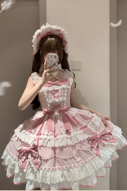 [Pre-order product] Lily's Tea Party Antique Lolita Dress Complete
