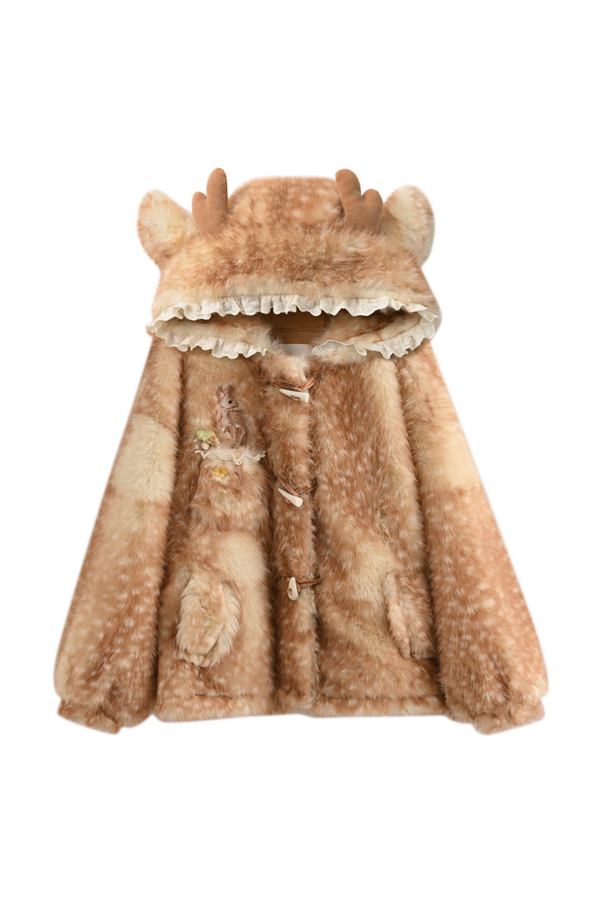 ラムフードボリュームファーコート