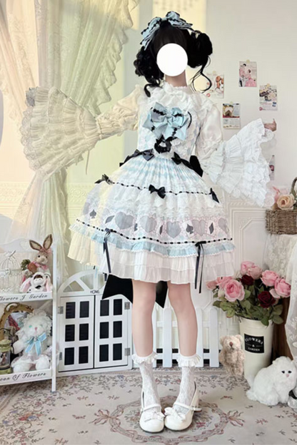 Mint Sweet Suspender Dress + Catsuit + Big Ribbon