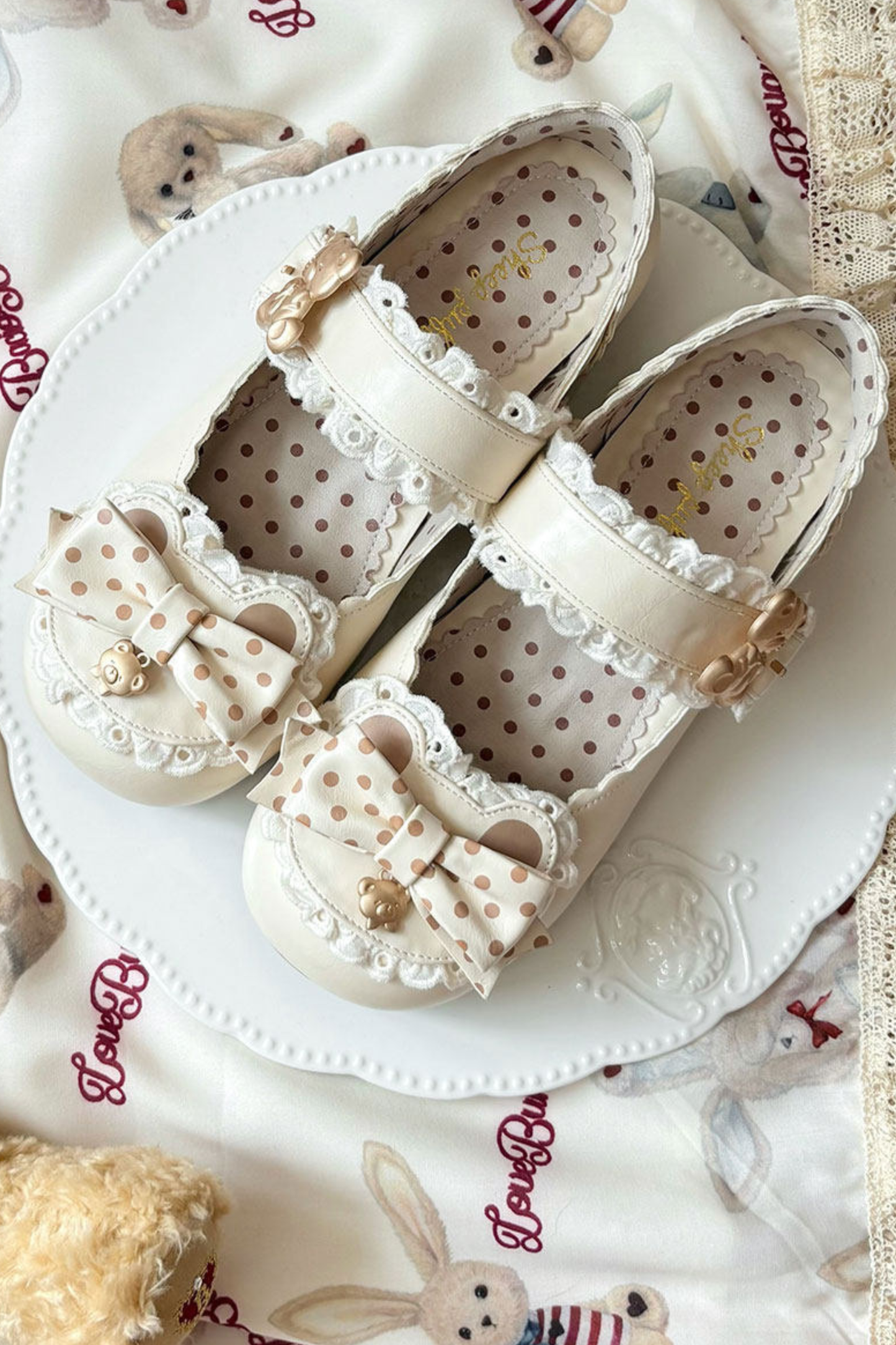 Bare Polka Dot Lolita Shoes