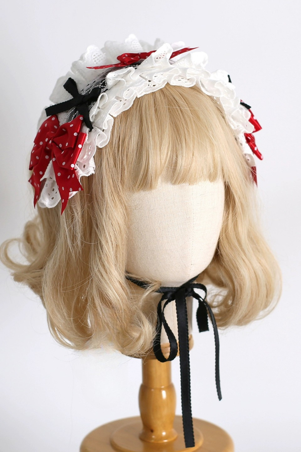 ストロベリードットケーキヘアアクセサリー