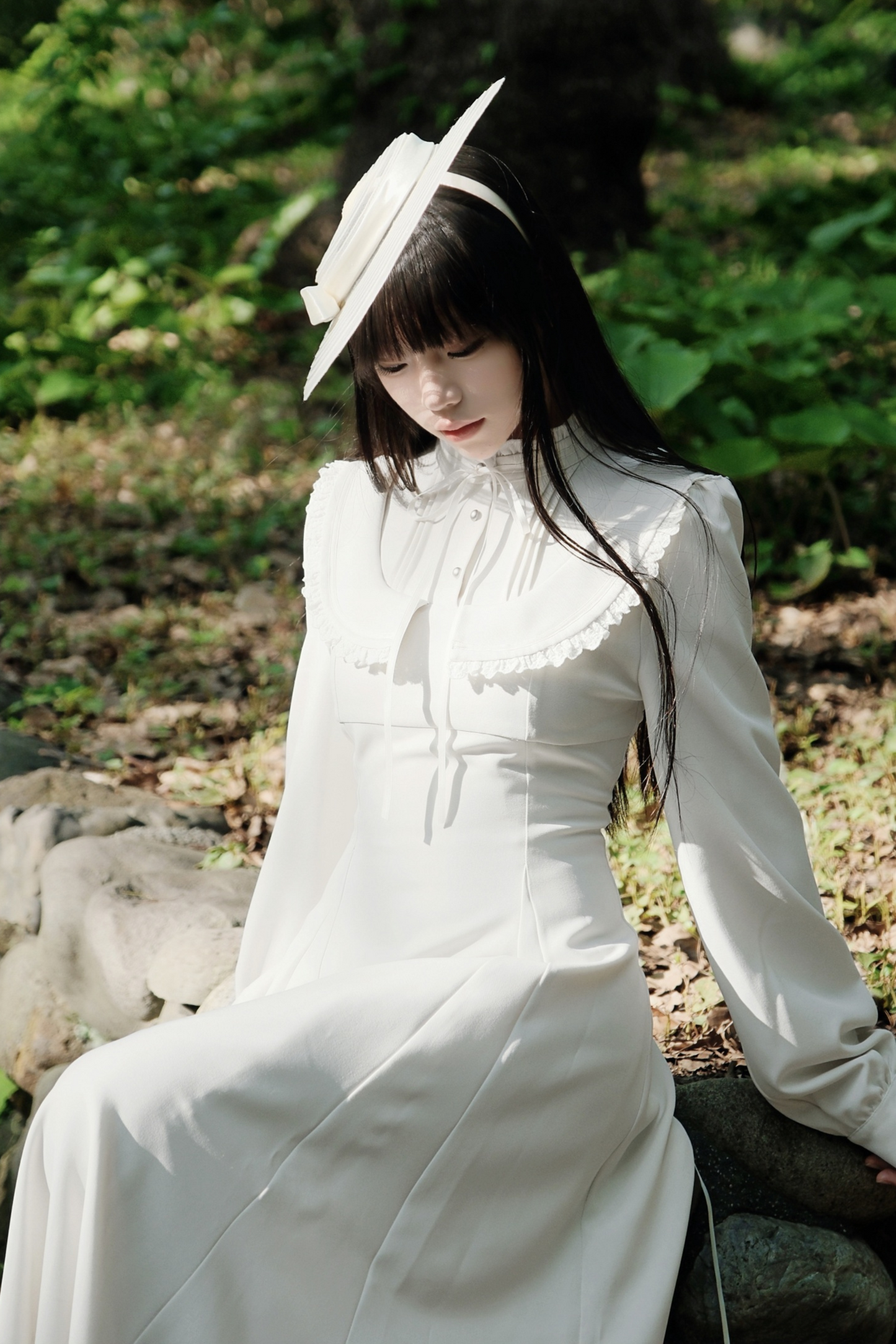 マグルフランスヴィンテージ レースドレス