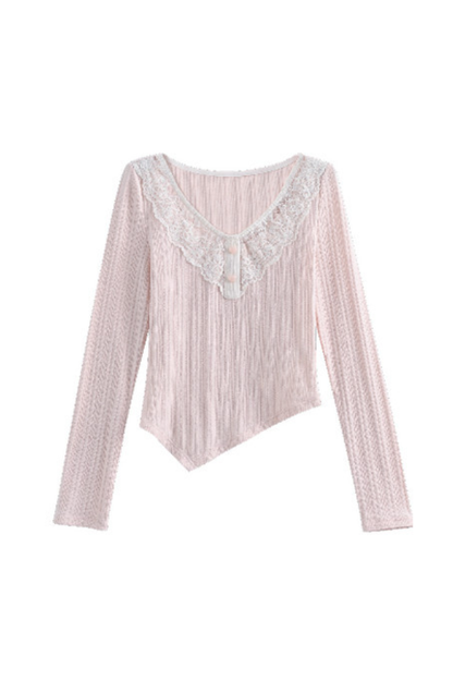 スイートスリムアシメトップス