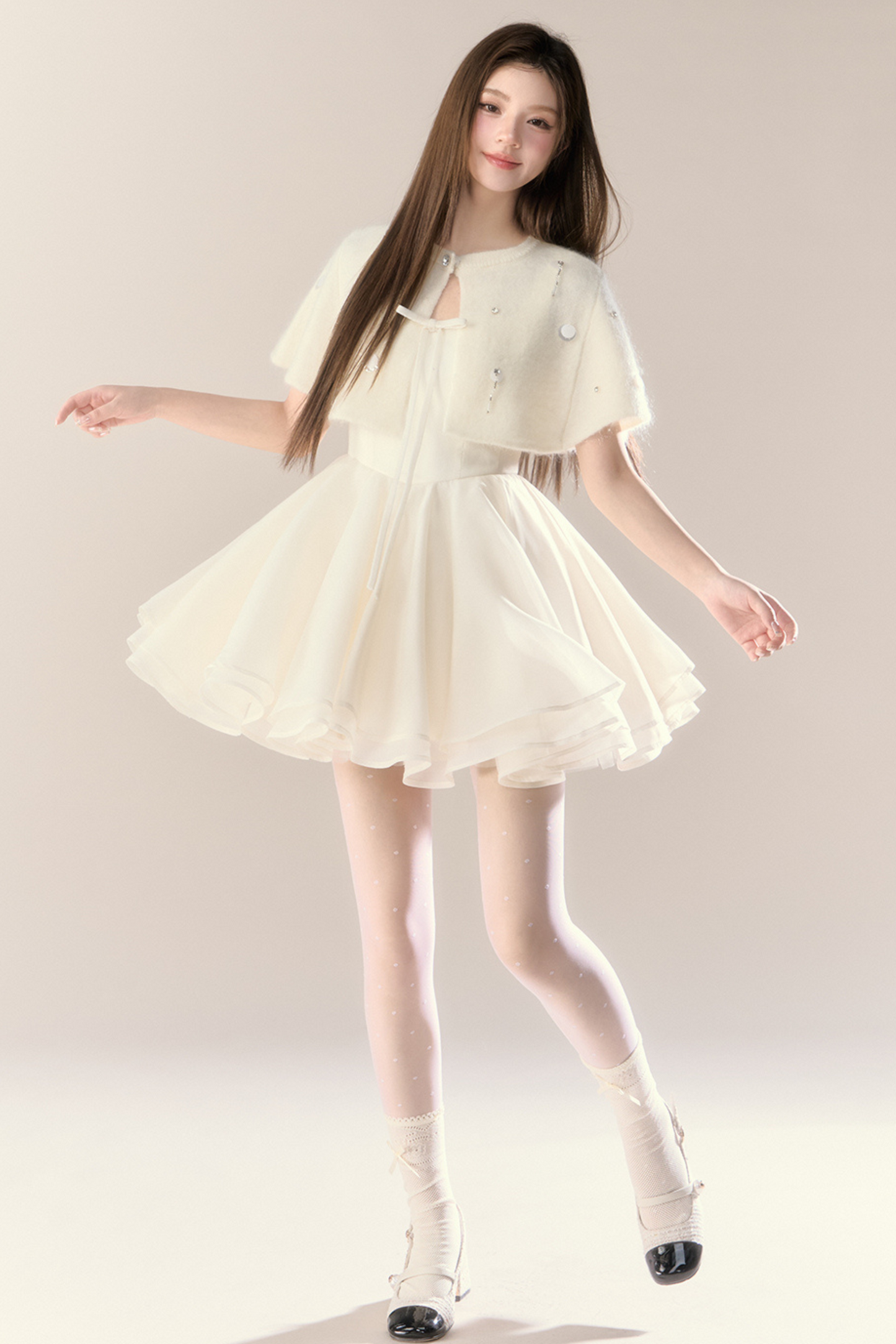 パフィーサスペンダースカート+ショール