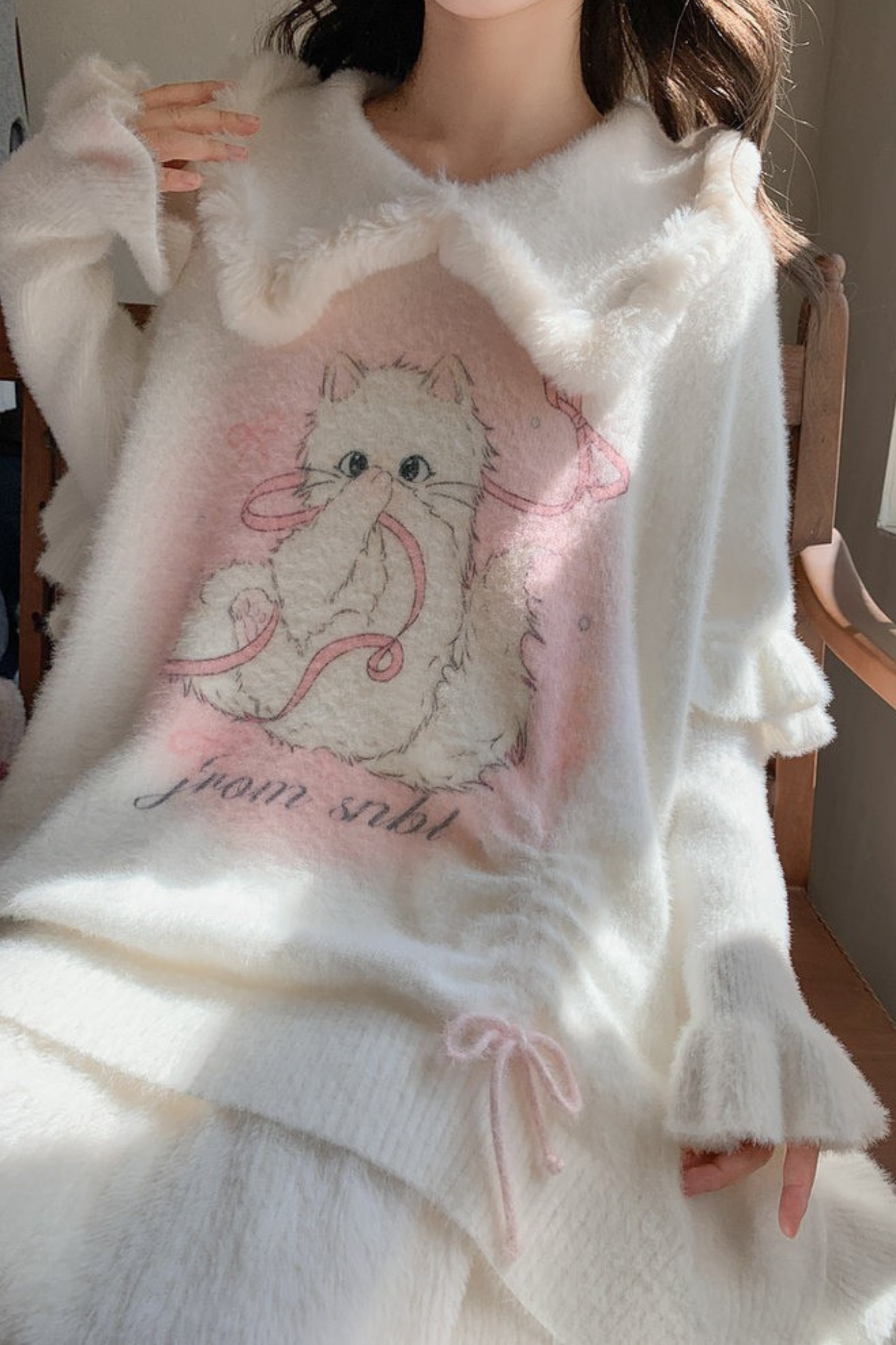 スイートキャットニットセーター