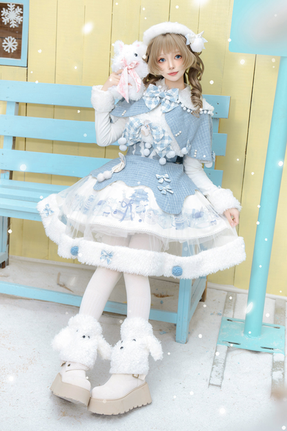 スノーアイランドロリータドレス+トップス+ショール