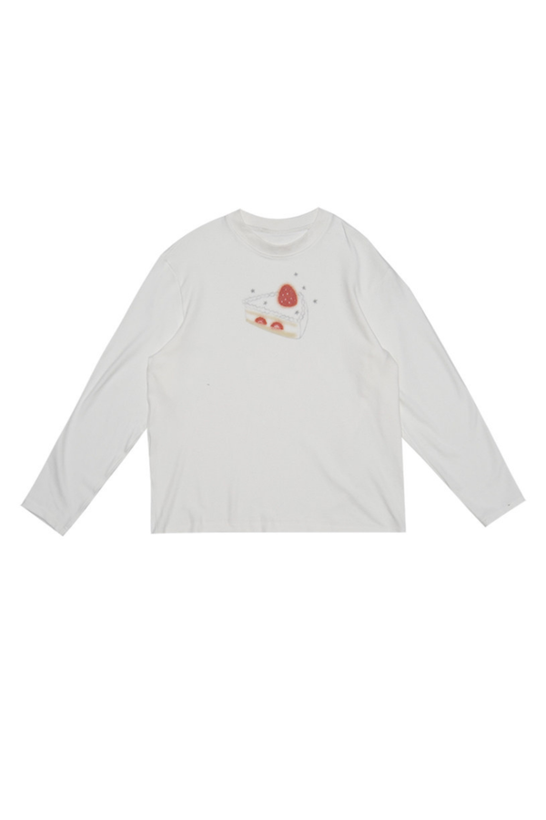 Strawberry Cake Print Top