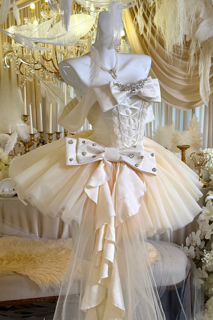 [Vorbestellung bis 31. März] Ewiger Rüschenrock + Schwanz + Schleier + Schal + Ärmel