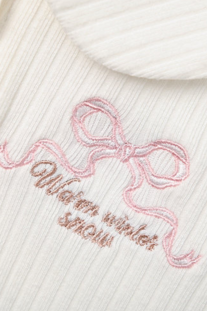 ミルクドールカラーフレンチニットドレス