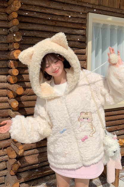 キャットフードファーコート