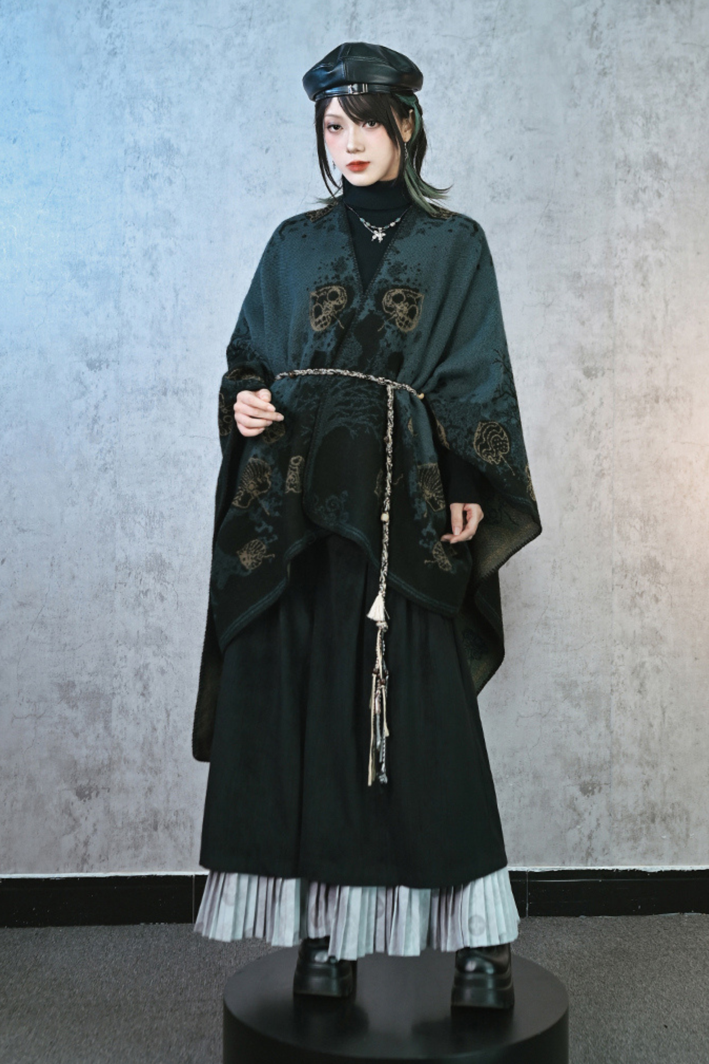 China Jacquard Long Cloak