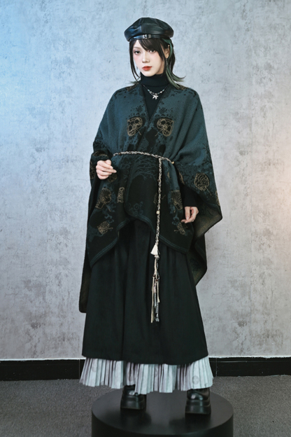 China Jacquard Long Cloak