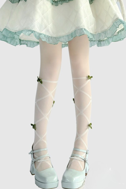 リボンピュアパールシアータイツ