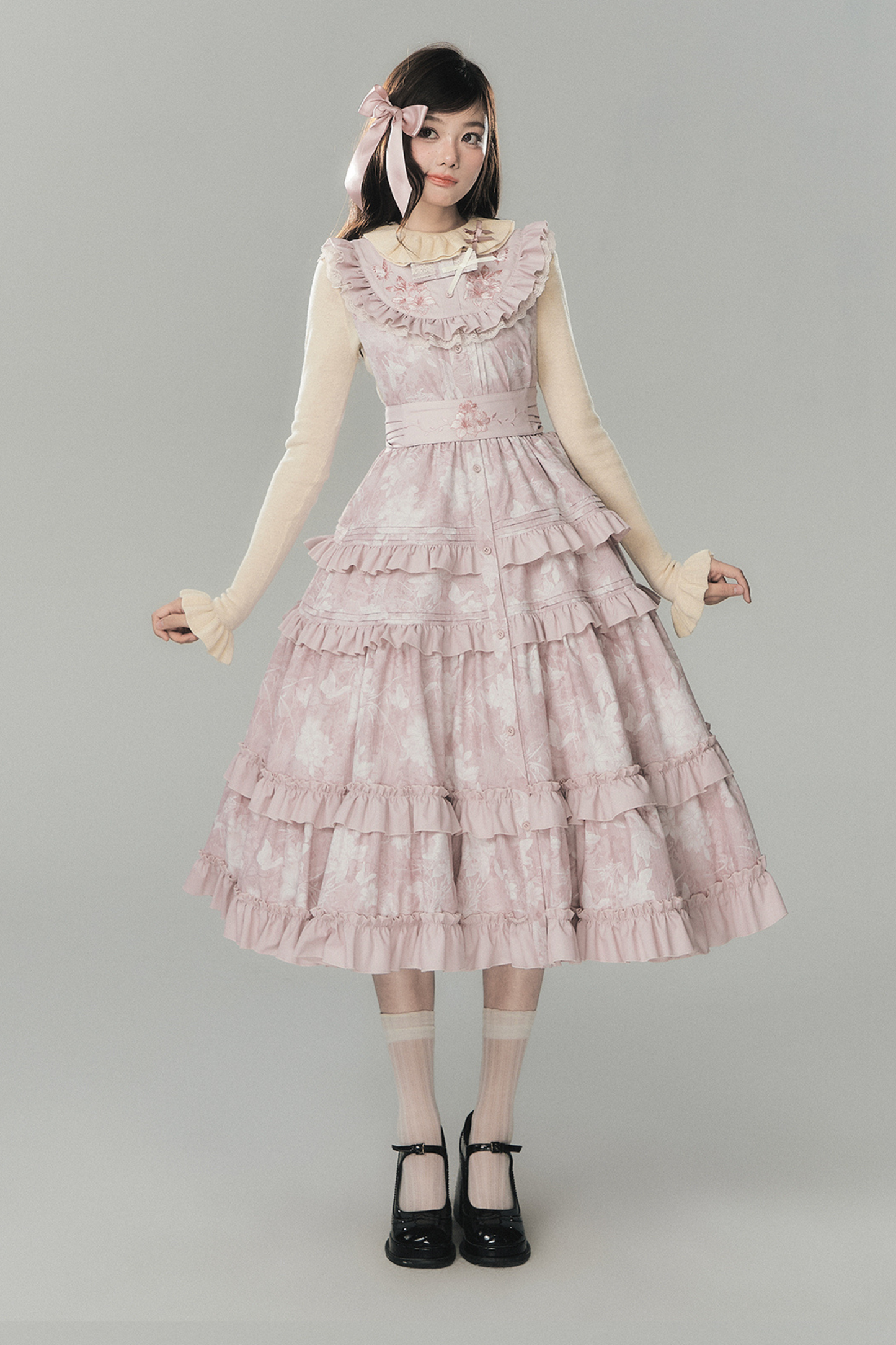 ラブリーロリータベストドレス+トップス+ベルト