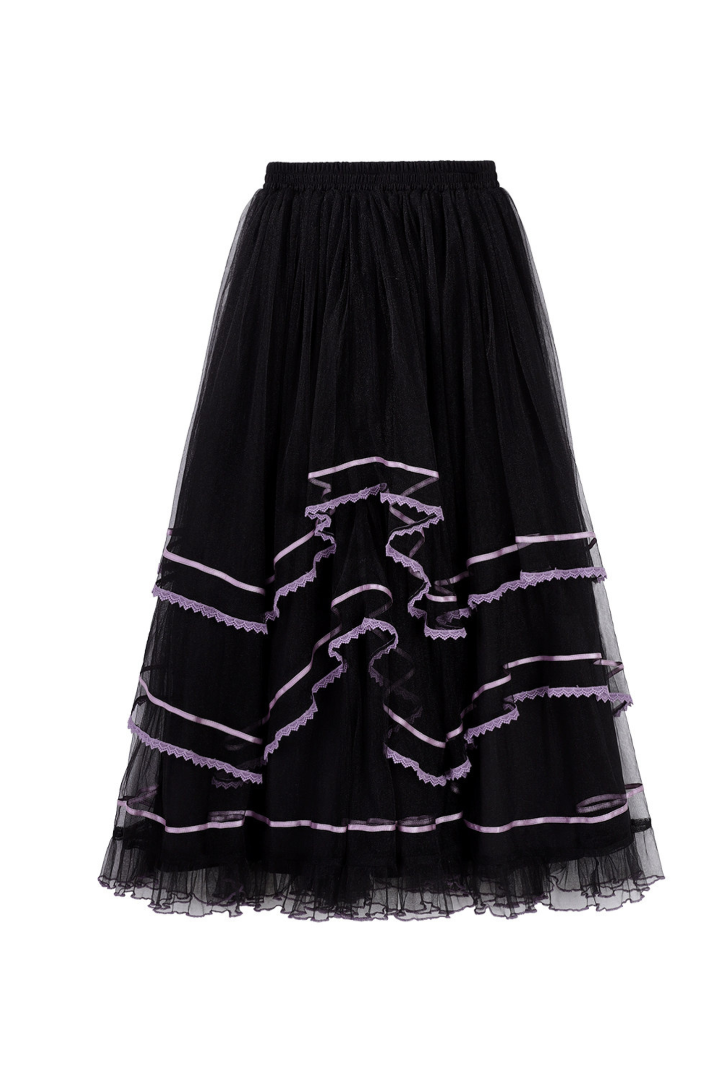 チャイナパープルフローラルドレス+アウタードレス+ロングスカート