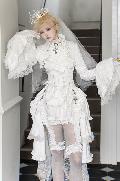 퓨어 프린스 재킷 + 상의 + 바지 + 거들 + 리본