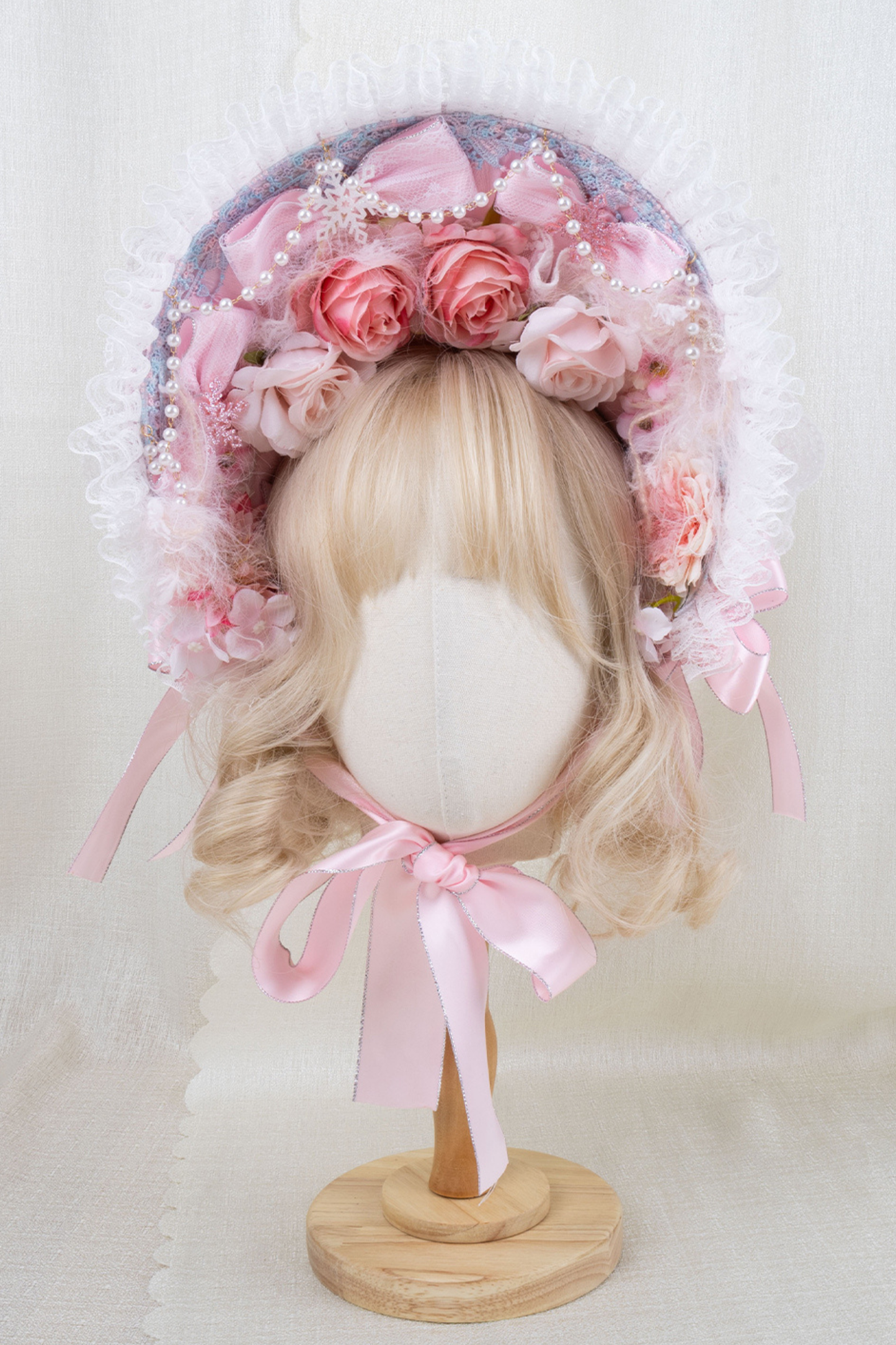 ローズティーパーティーロリータボンネット