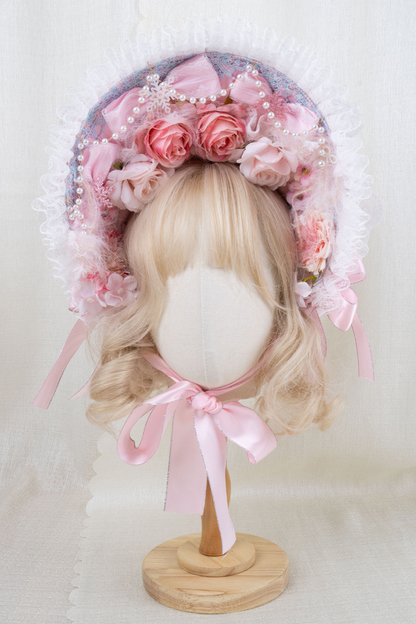 ローズティーパーティーロリータボンネット