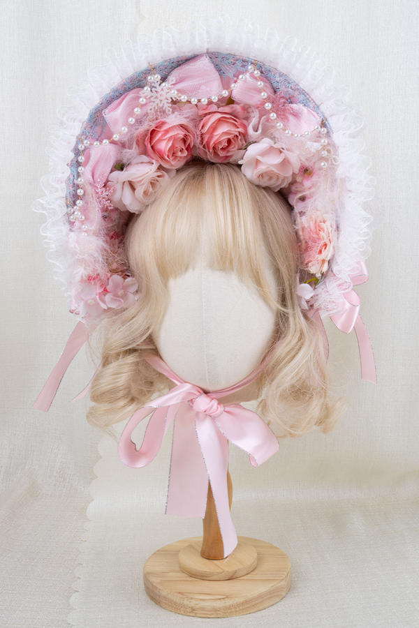 ローズティーパーティーロリータボンネット