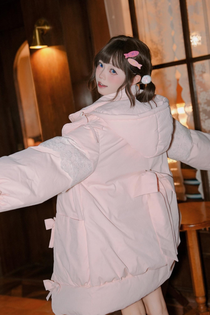 Sweet Hooded Down Jacket