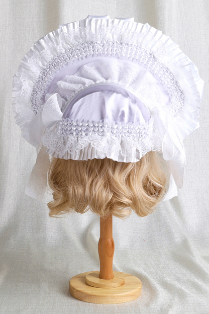 Baby feather doll Lolita flat hat + hood