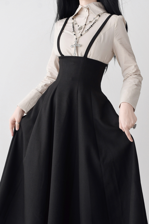 Umbrella Vintage Style Trailing Vest + Long Skirt + Short Skirt